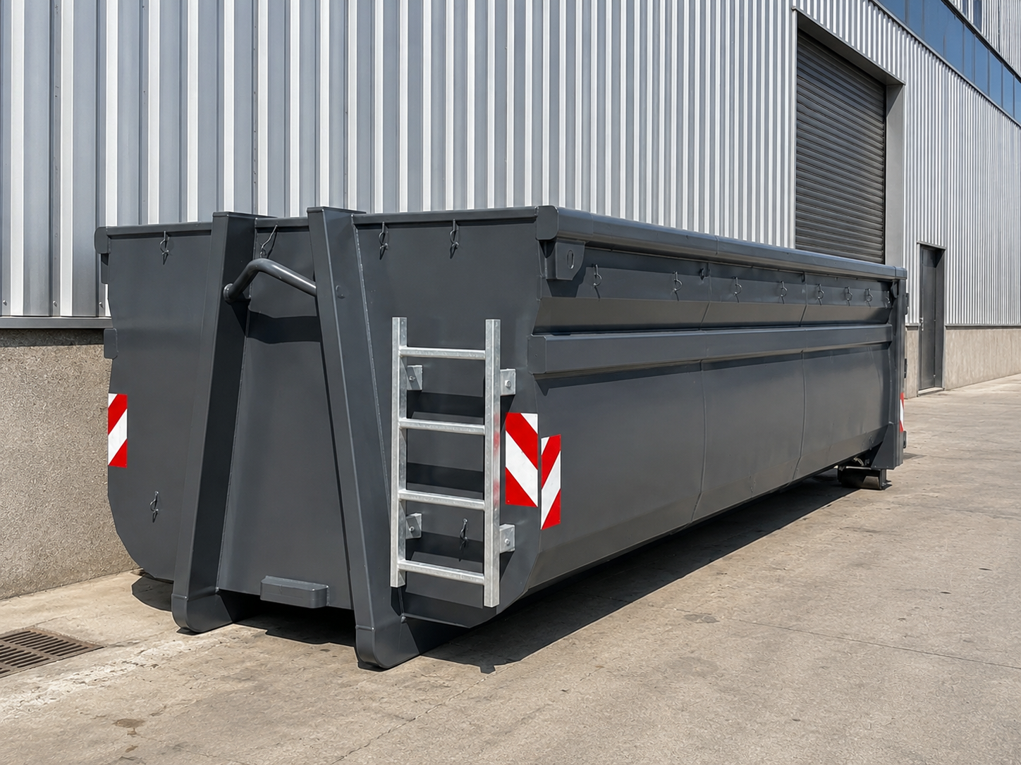 Fabricated industrial waste bin